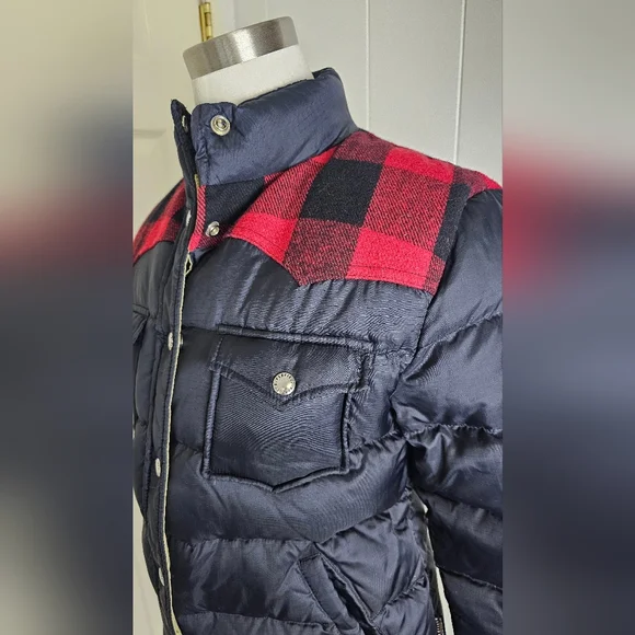 Penfield x Madewell Rockford Black Down Jacket Women Puffy Jacket Short S - Picture 4 of 13